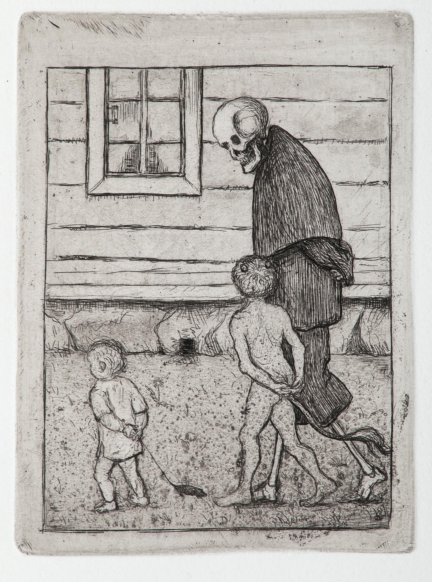 Hugo Simberg, "LEKKAMRATERNA".