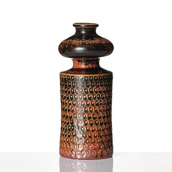 Stig Lindberg, a stoneware vase, Gustavsberg studio, Sweden 1966.