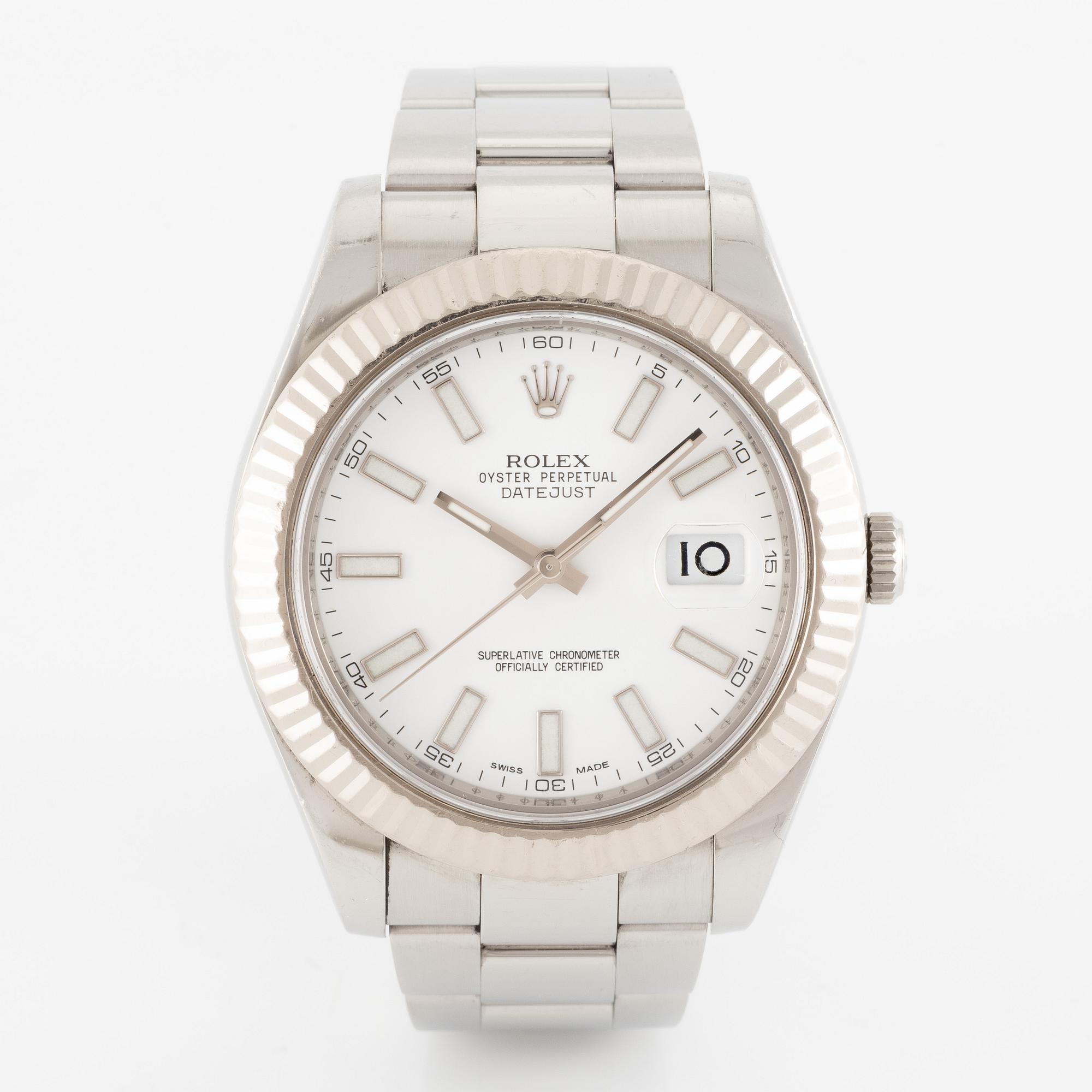 Rolex, Oyster Perpetual, Datejust II, wristwatch, 41 mm.