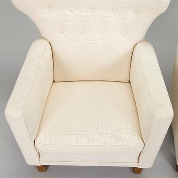 A pair of mid-20th century 'Mexico' armchairs for Paul Boman Ltd.