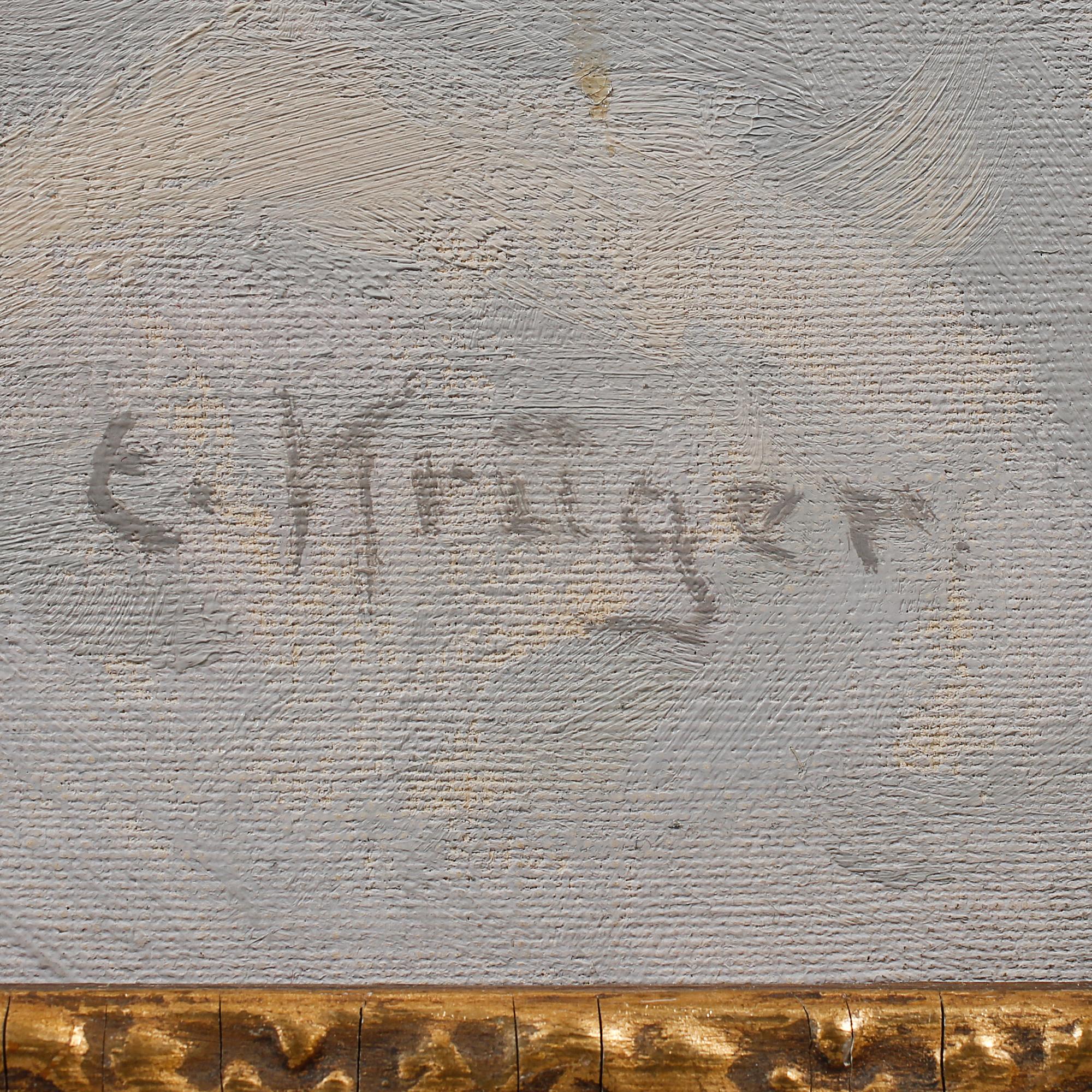 EINAR KRÜGER, olja på duk, signerad.