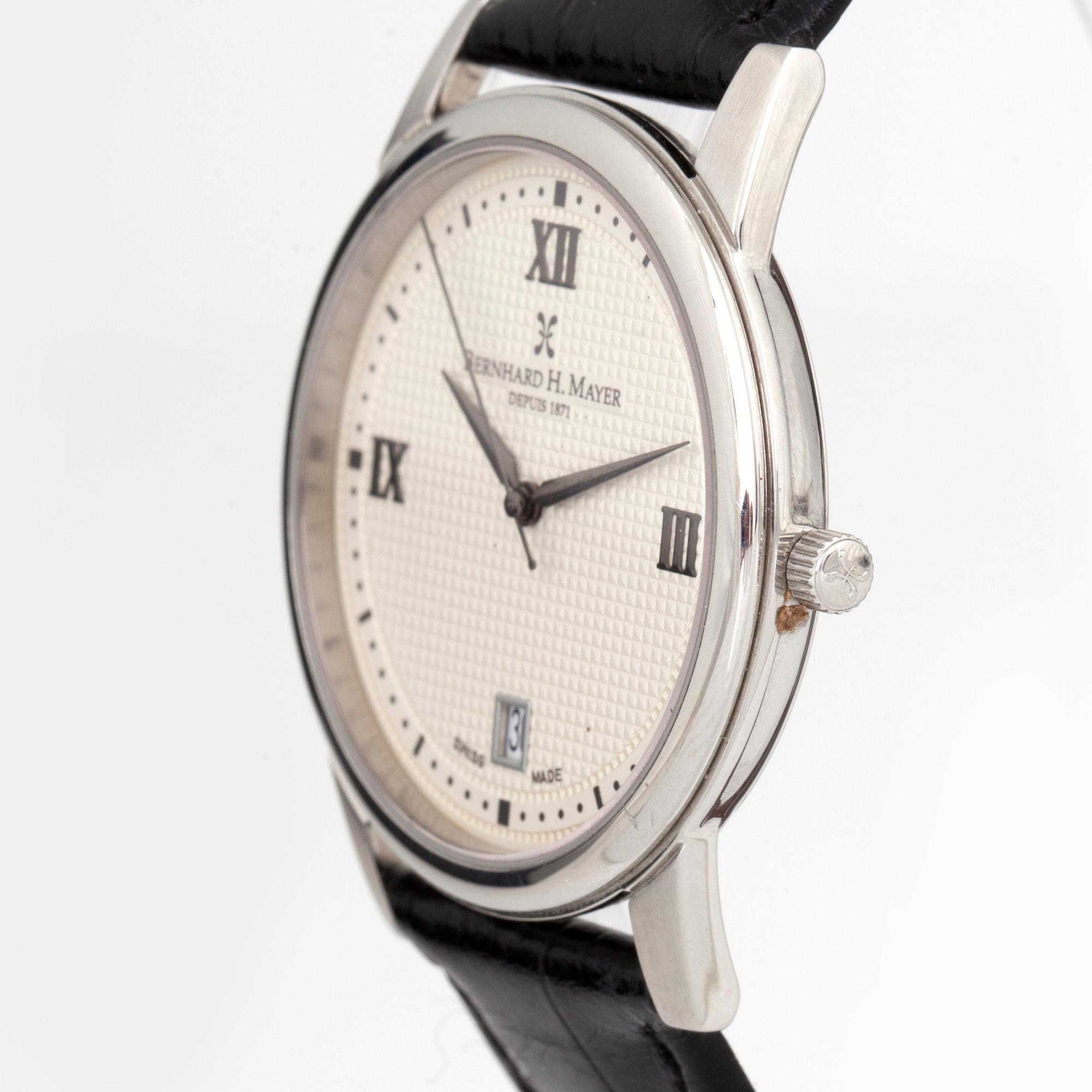 BERNHARD H. MAYER, Ultra Slim - Series II, wristwatch, 37 mm,