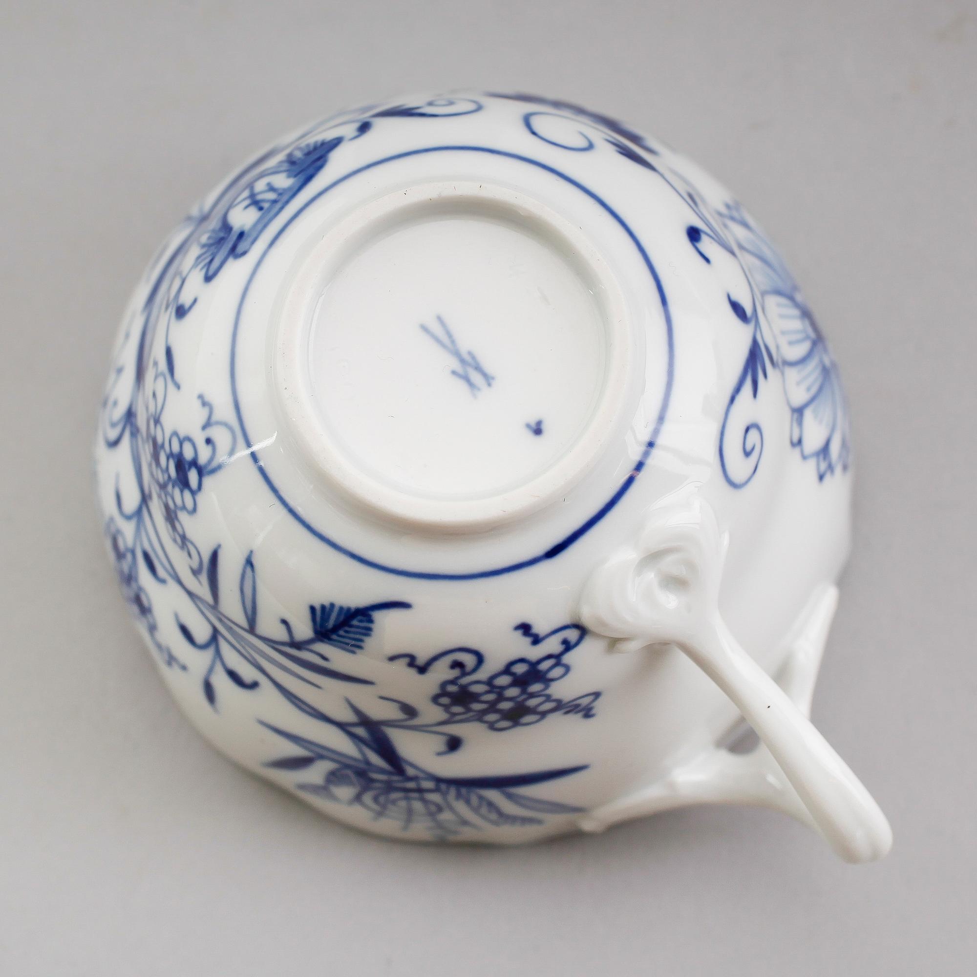 KAFFESERVIS, 16 delar, porslin, Meissen, 1900-tal.