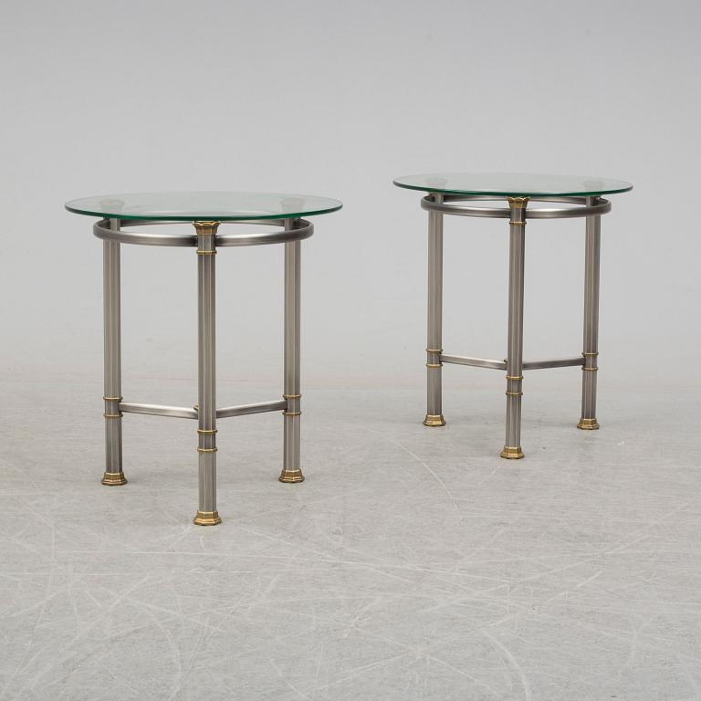 SIDOBORD/LAMPBORD, ett par, 1900-talets slut.