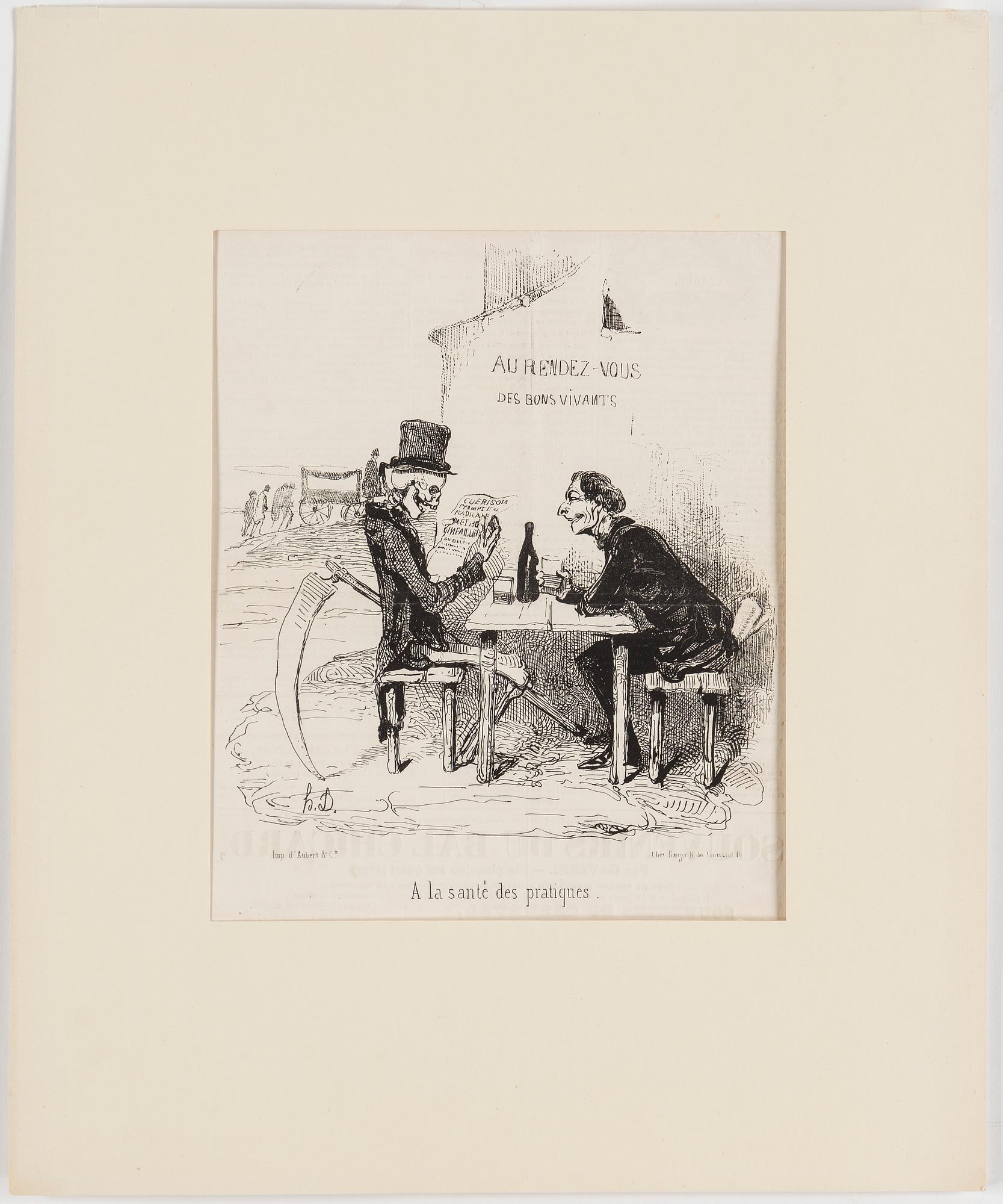 HONORÉ DAUMIER, lithographs, 7, stamped signature.