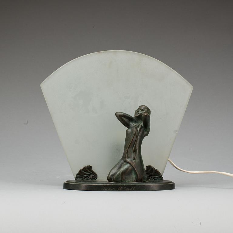 BORDSLAMPA, art deco. 1900-talets första hälft.
