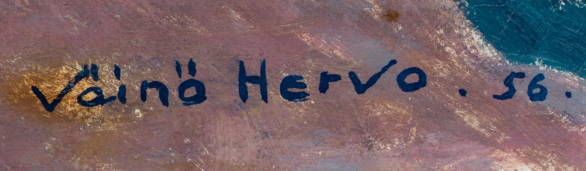 VÄINÖ HERVO, olja på duk, signerad och daterad -56.