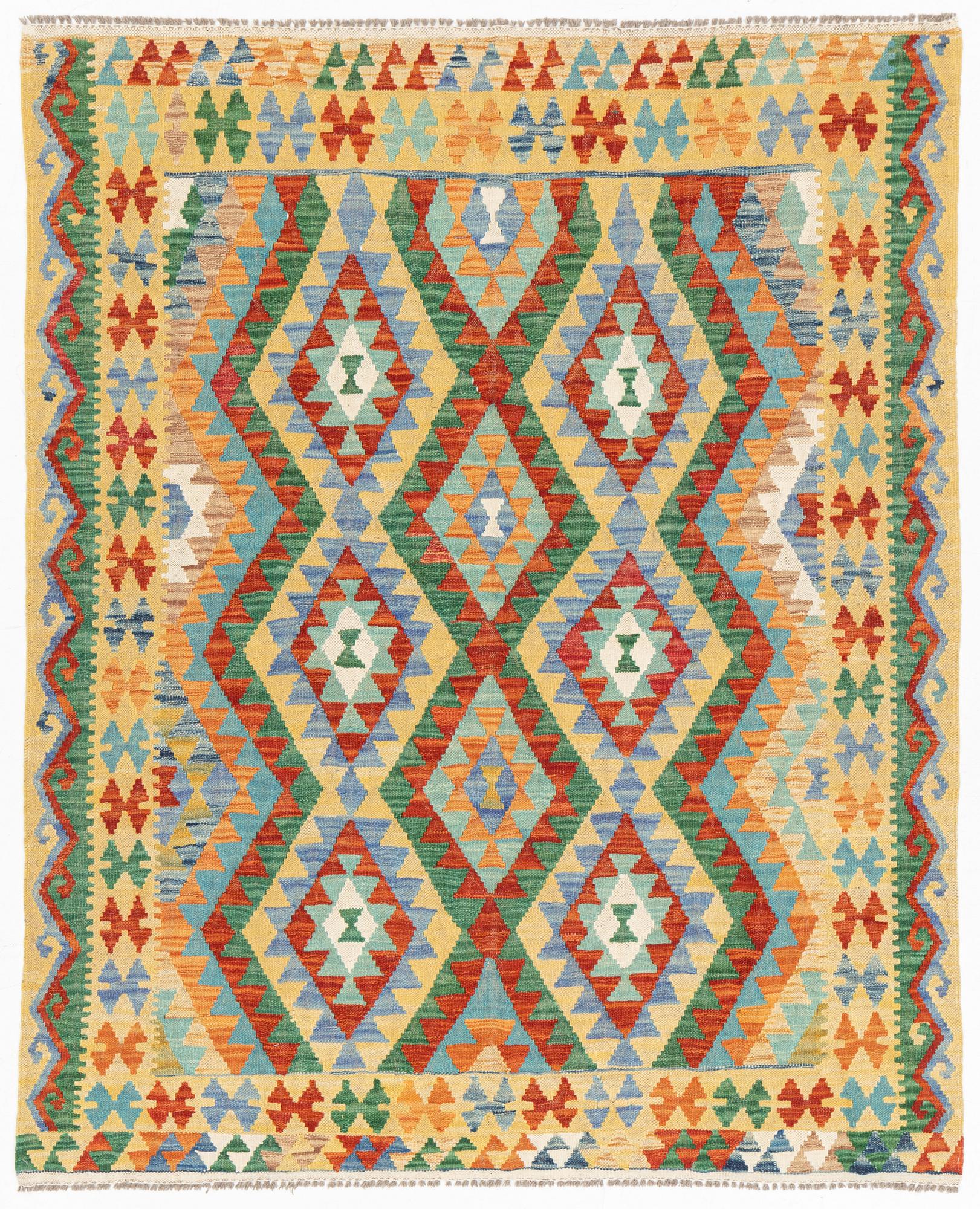 A Kilim rug approximately 190 x 150 cm.
