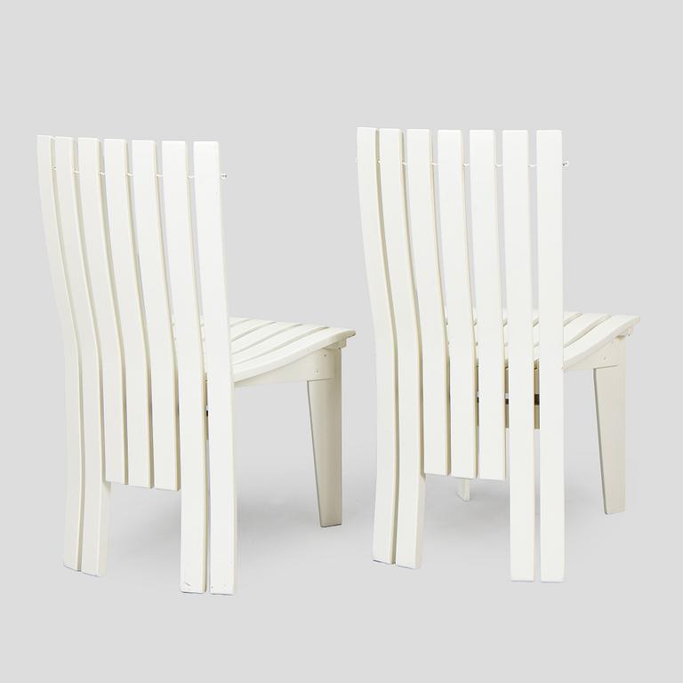 Alvar & Aino Aalto, ”Aurinko”-sarjan pöytä, O.Y. Huonekalu- ja Rakennustyötehdas A.B., 1900-luvun puoliväli, sekä, tuoleja, 4 kpl Artek 2000.