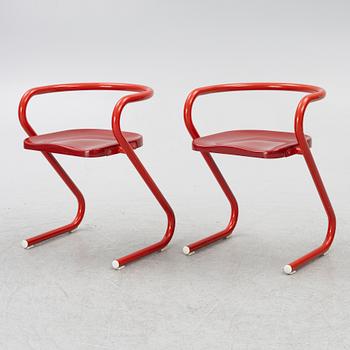 Börge Lindau, & Bo Lindekrantz, a set of 8 model S70-3 armchairs Lammhults.