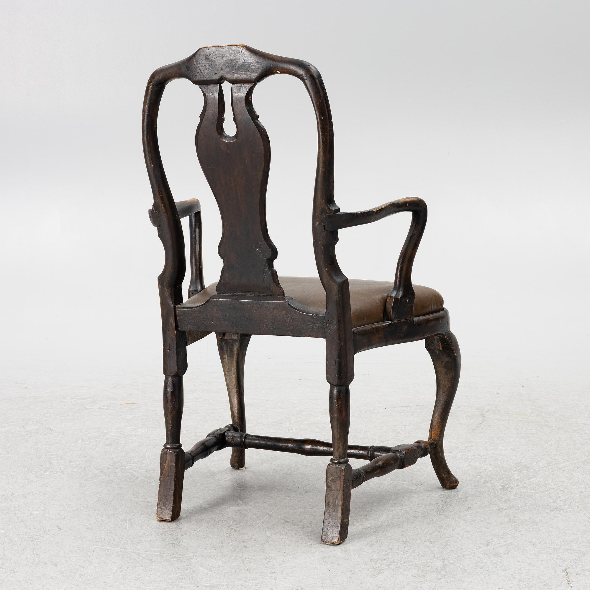 Karmstol, rokoko, 1700-tal.