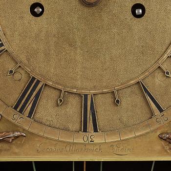 An English Baroque 17th century longcase clock by James Markwick (clockmaker in London 1666-1698).