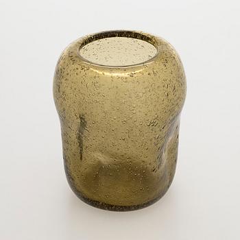 Runar Engblom, a 1940s/50s  glass vase, signed Runar Engblom Riihimäen Lasi Oy.