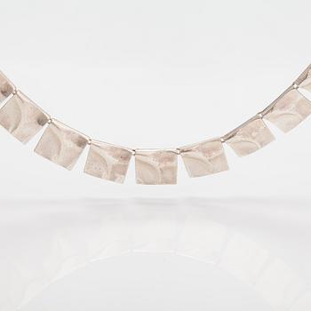 Björn Weckström, "Galaktiska toppar", halsband, sterlingsilver. Lapponia 1974.