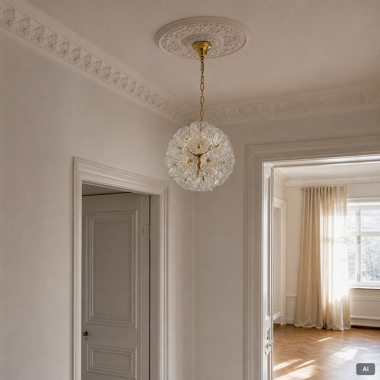 A ceiling lamp from the latter half of the 20th century.