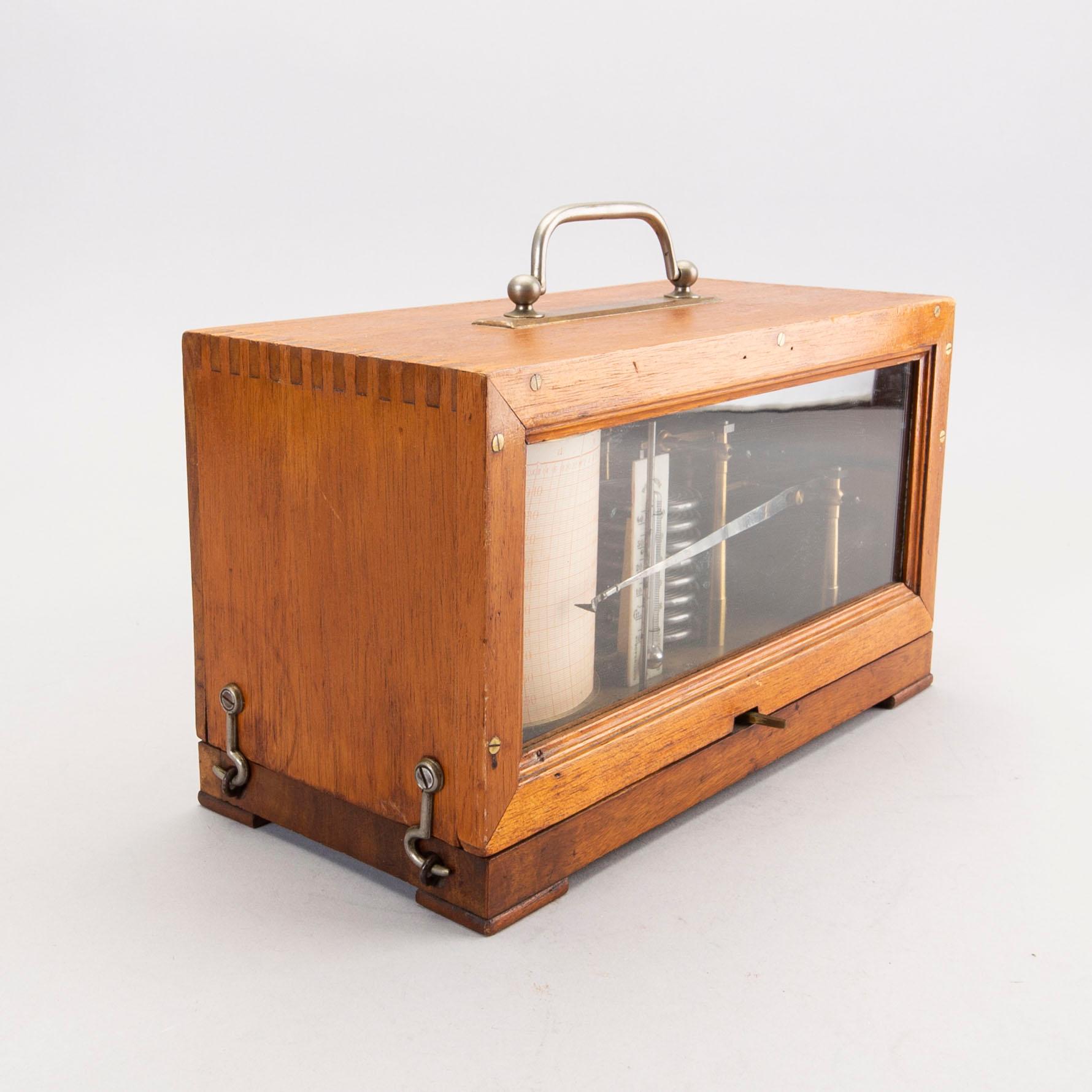A Microscope and a Barograph first half of the 20th century.