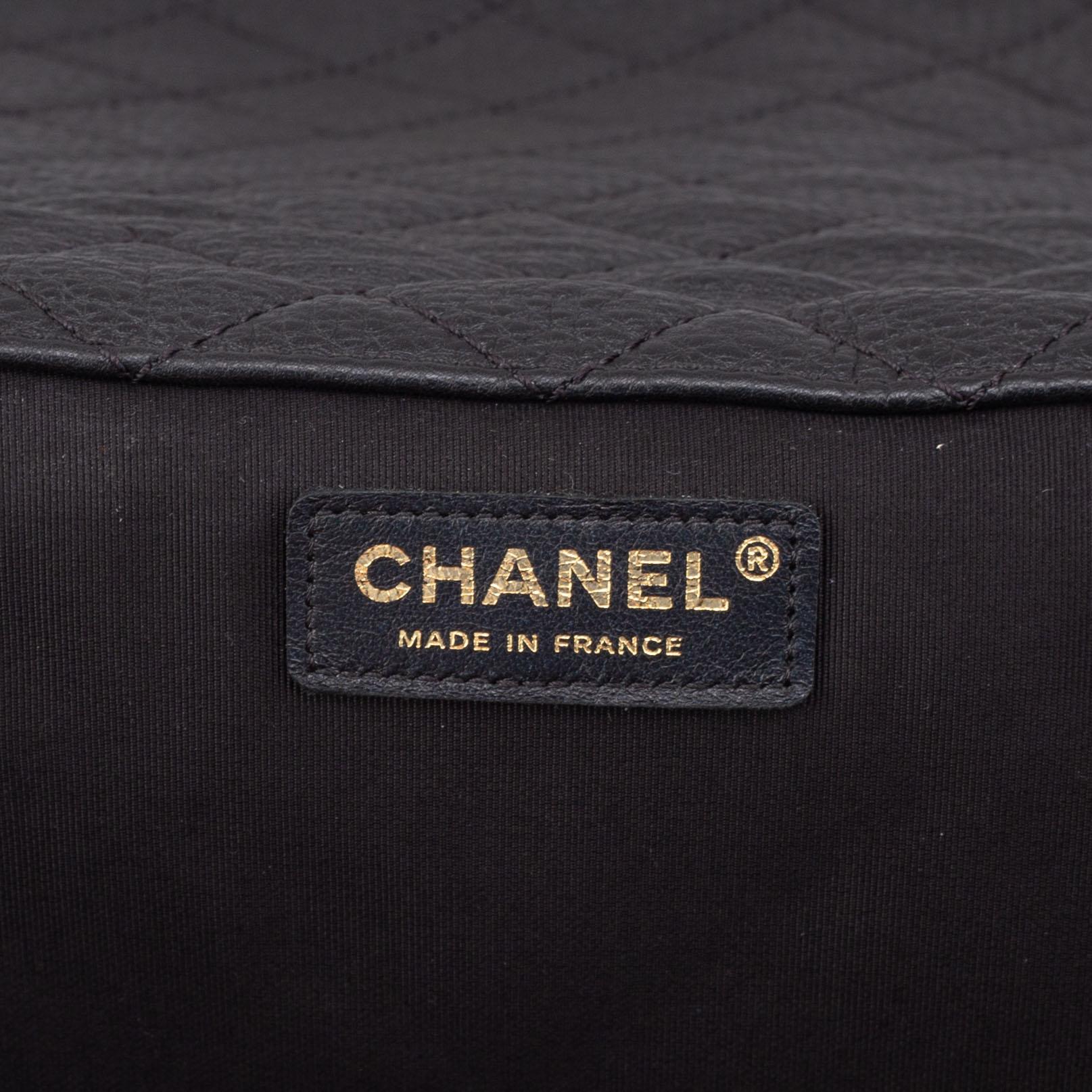 Chanel, a black, quilted leather 'Timeless Flap Bag XXL', 2017-2018.