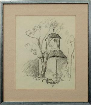 Martta Wendelin · MARTTA WENDELIN, blyertsteckning, ej sign.