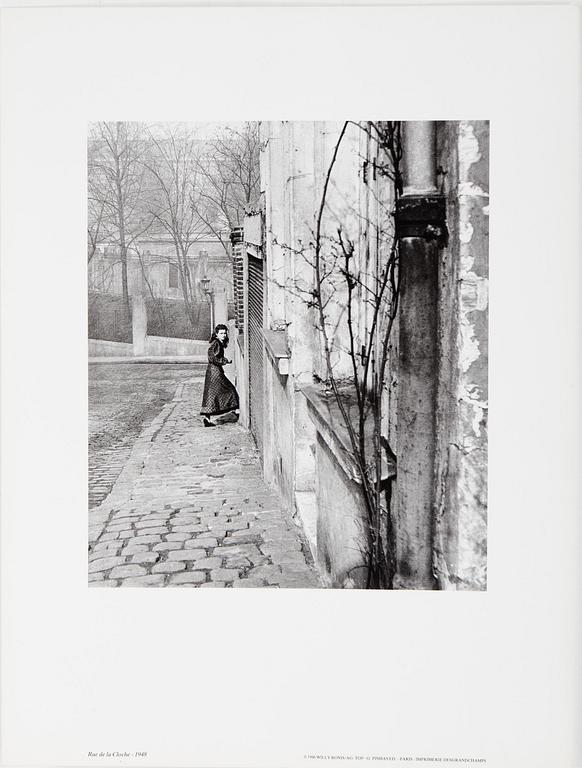 WILLY RONIS, Portfolio with 12 photographs reproduced in black and white on thick paper.  Published in 1986.