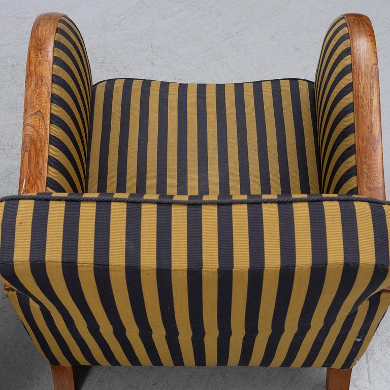 Clubfåtöljer, ett par 1930-tal.