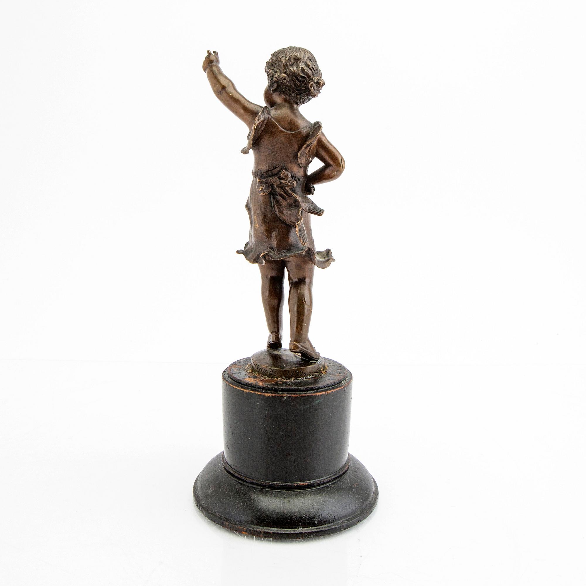 Franz Iffland, a sogned and dated 1890 bronze sculpture.
