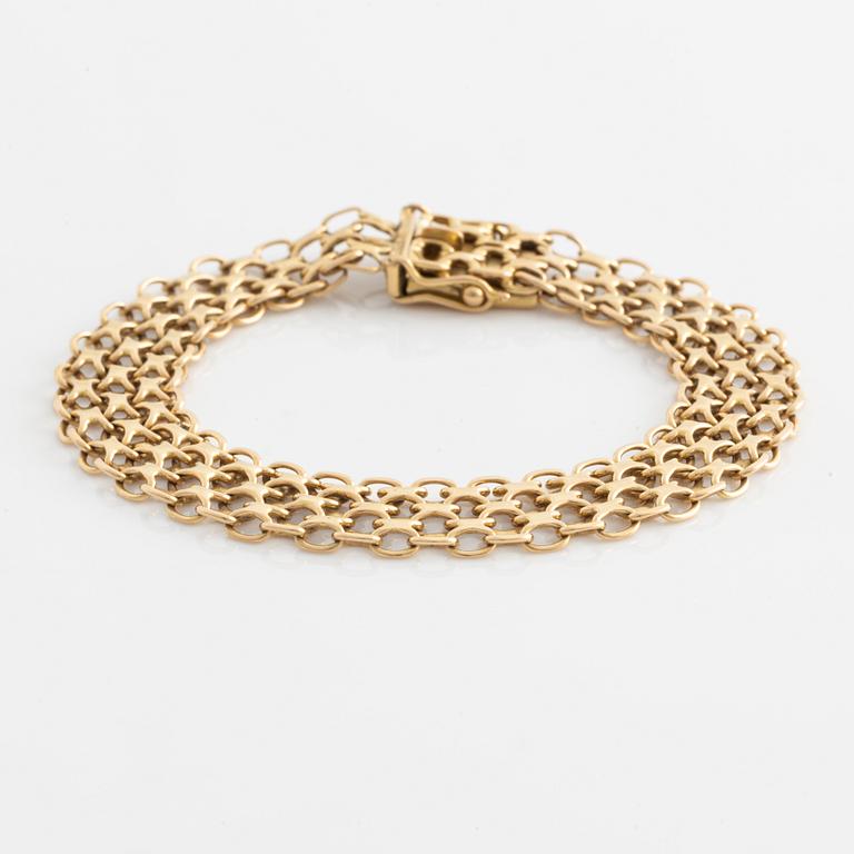 Bracelet, x-link, 18K gold.