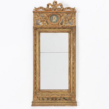 Mirror, Gustavian, late 18th century.