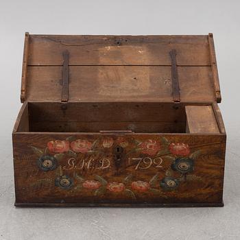 A chest, Sweden, dated 1792.