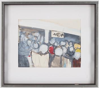 Staffan Hallström · STAFFAN HALLSTRÖM, gouache. Signerad.