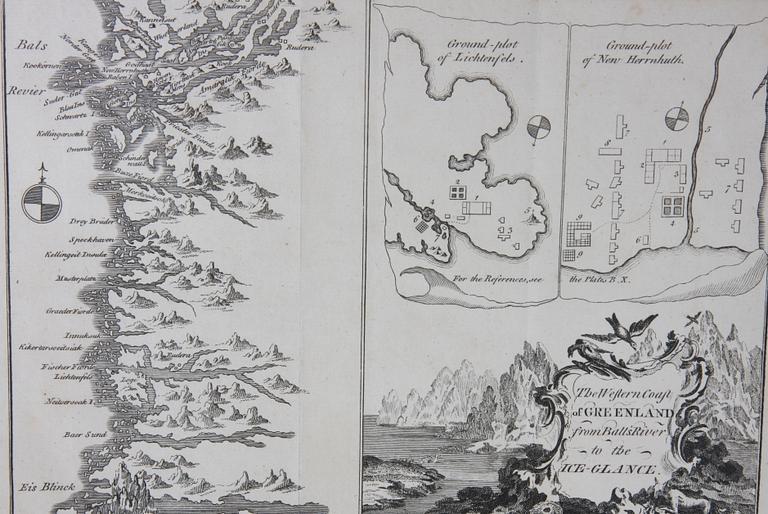 KARTA, "Grönland", ca 1770.