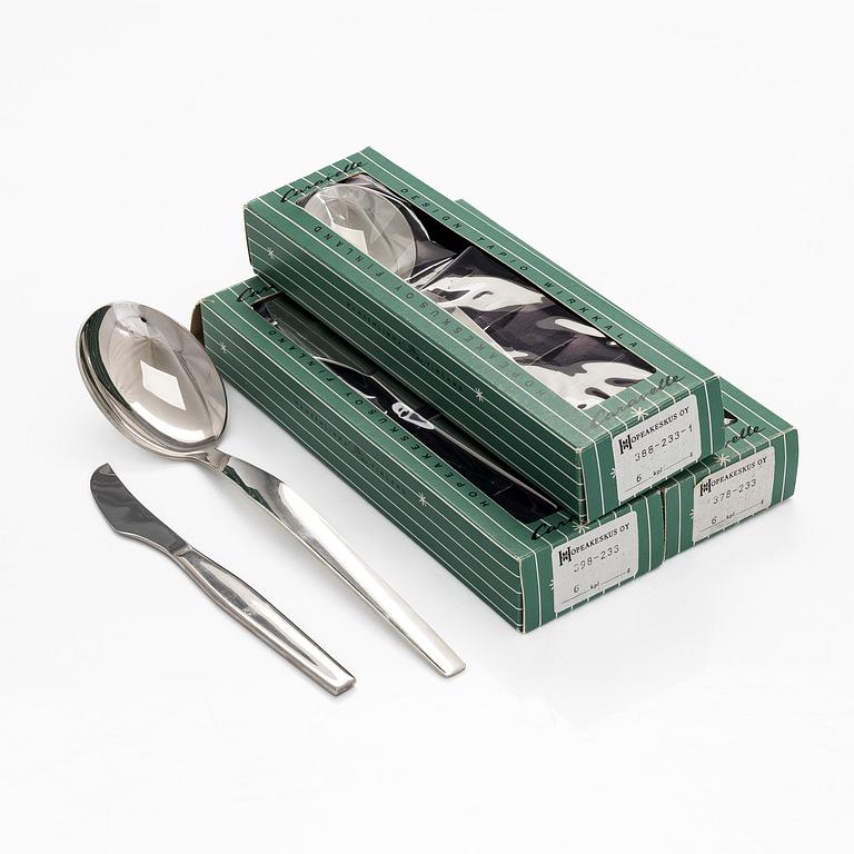 Tapio Wirkkala, a 20-pcs steel set of 'Caravelle' cutlery for Hopeakeskus Oy Finland.