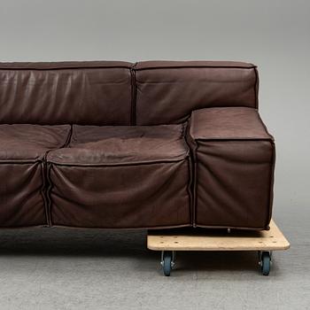 CLAESSON KOIVISTO RUNE, a leather covered 'Boxplay' sofa from Swedese.