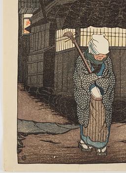 FURUYA TAIKEN (1897-?), efter, färgträsnitt. Japan, 1900-tal.