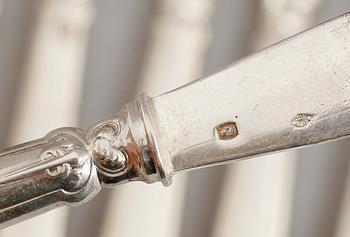 FRUKTKNIVAR, 11 st, silver. Vikt ca 307 gram.