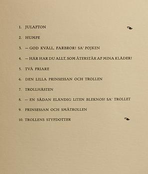 JOHN BAUER, Bok, "Troll, tio originallitografier av John Bauer", A Börtzells Tr. AB, Stockholm, 1915.