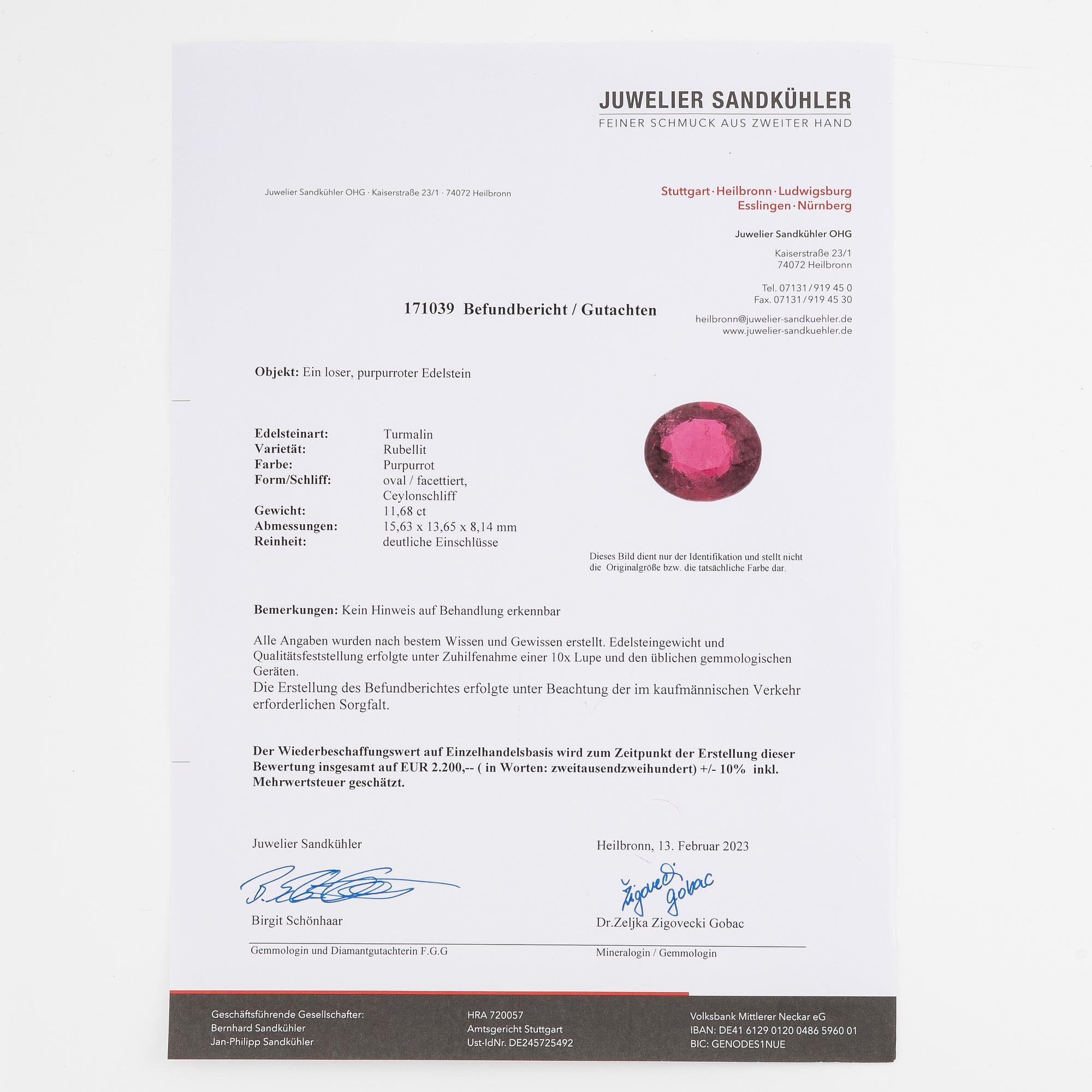 Ring, cocktail ring with rubellite (tourmaline) and octagon-cut diamonds.