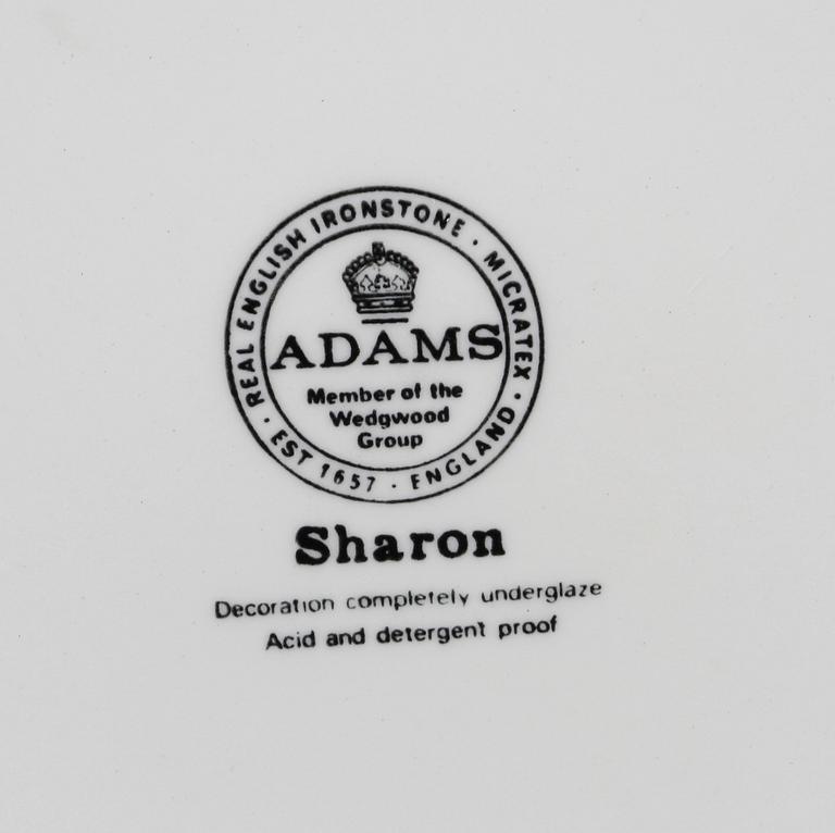 MAT OCH TESERVIS, ca 30 delar. Porslin. Adams, England.