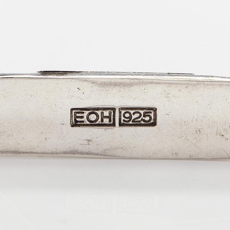 Pekka Piekäinen, necklace, bracelet and brooch, silver, Platinoro, Turku 2000 - 2009.