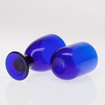 GLASSERVIS, 18 delar, "Luna" Kaj Franck, "Verna" Kerttu Nurminen, Iittala, 1900-talets slut.