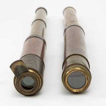 Two telescopes 18th/19th century.