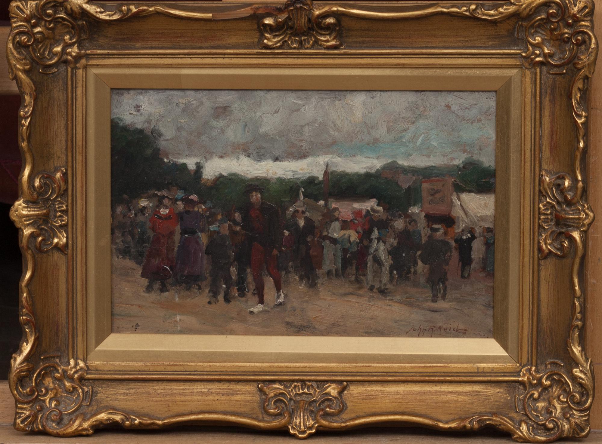 JOHN ROBERTSON REID, olja på pannå, signerad.