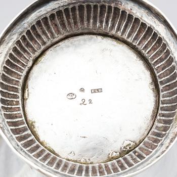 A Swedish 18th century silver beaker, marks of Eric Langberg, Söderhamn 1793.