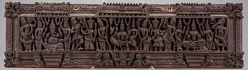 RELIEF. trä, Indien, 1900-talets första hälft.