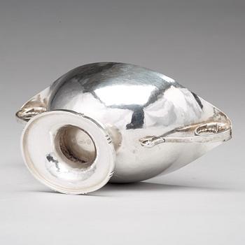 Georg Jensen, an 830/1000 silver lidded bowl, Copenhagen 1915-19, Swedish import marks.