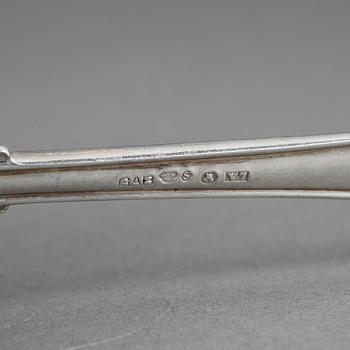 SKEDAR, 20 stycken, silver, bla GAB, Stockholm 1920. Vikt ca 674 gram.