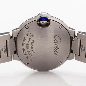 Cartier, Ballon Bleu, rannekello, 28 mm.