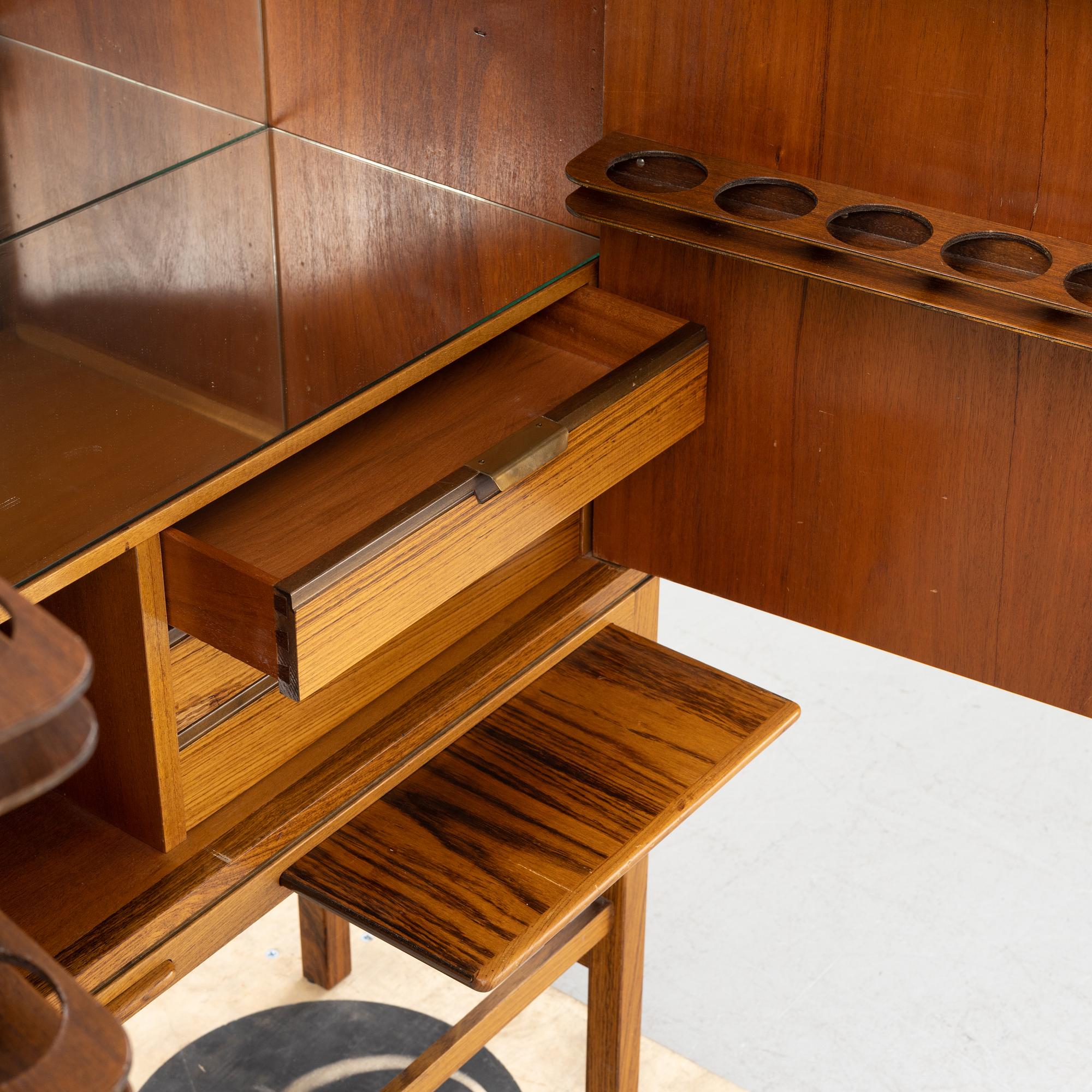 A mid 20th century bar cabinet.