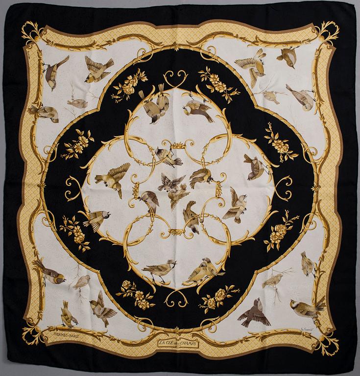 SCARF, "La Clé des Champs", design Françoise Façonnet, Hermés,.