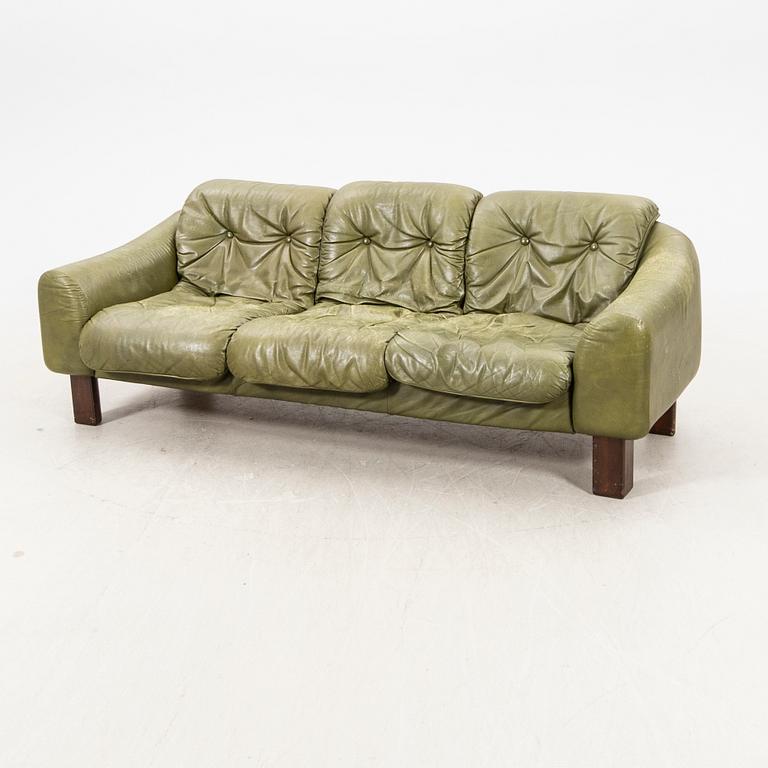 Two sofas, leather, 1970s.