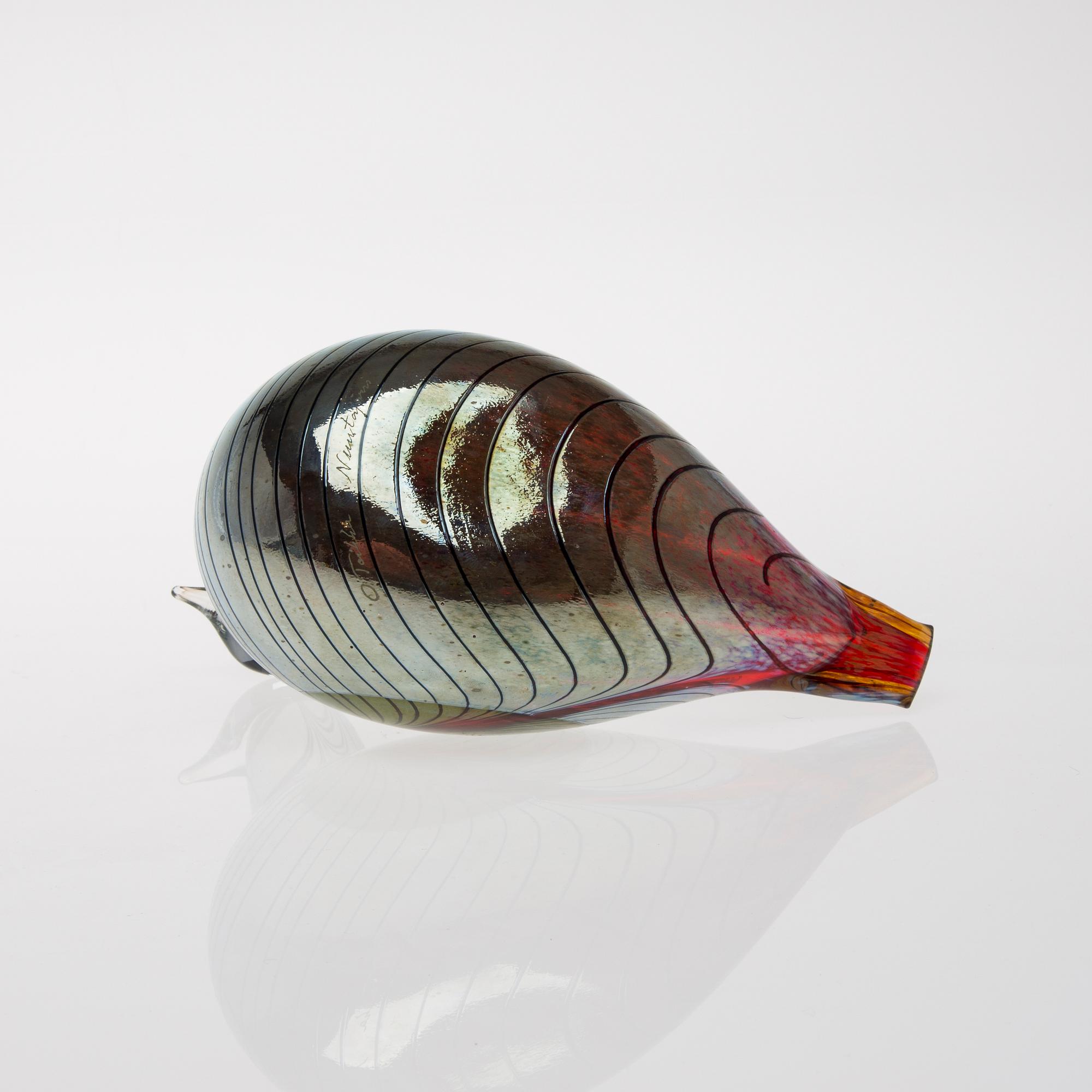 FIGURIN, glas, signerad O. Toikka Nuutajärvi.
